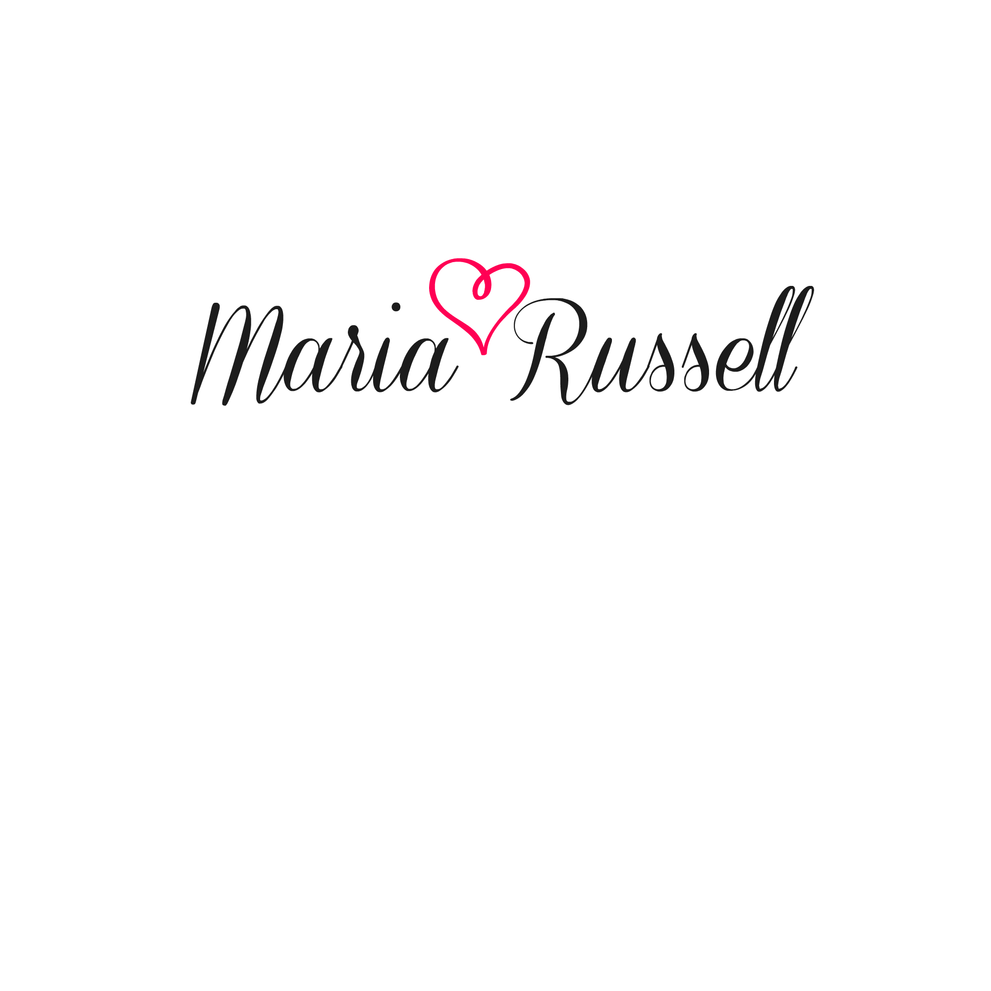 Maria Russell Signature Logo